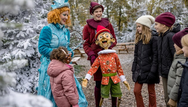 Kunnen Pinokkio en Fay de Fee het laten sneeuwen op de Warme Winter Weide? 