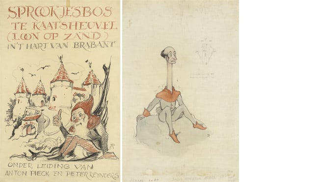 Schetsen van Anton Pieck