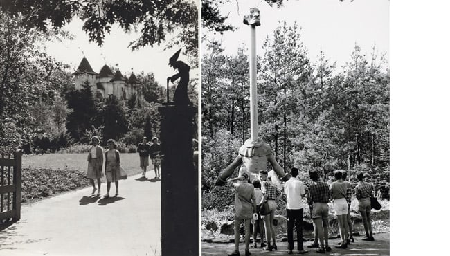 Het Sprookjesbos in de beginjaren van de Efteling.