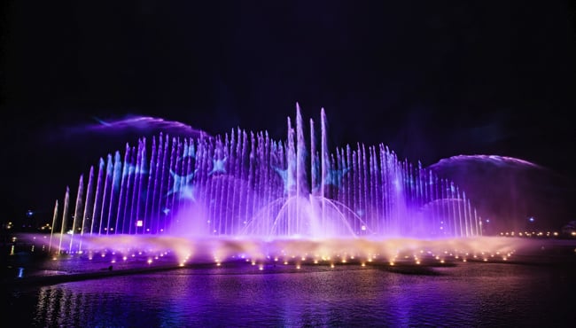 Watershow Aquanura in de Efteling.