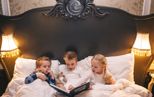 Kinderen overnachten in het Efteling Hotel