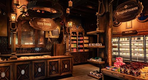 Interieur van horecalocatie In den Swarte Kat in de Efteling