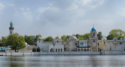 Aanzicht van de zijgevel van Fata Morgana